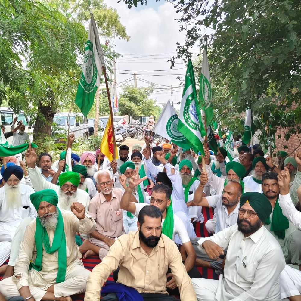 जगराओं में अघोषित बिजली कटौती पर किसानों का प्रदर्शन:एक्सईएन नहीं पहुंचे तो जगराओं-जालंधर रोड जाम; 8 घंटे सप्लाई का लिखित भरोसा