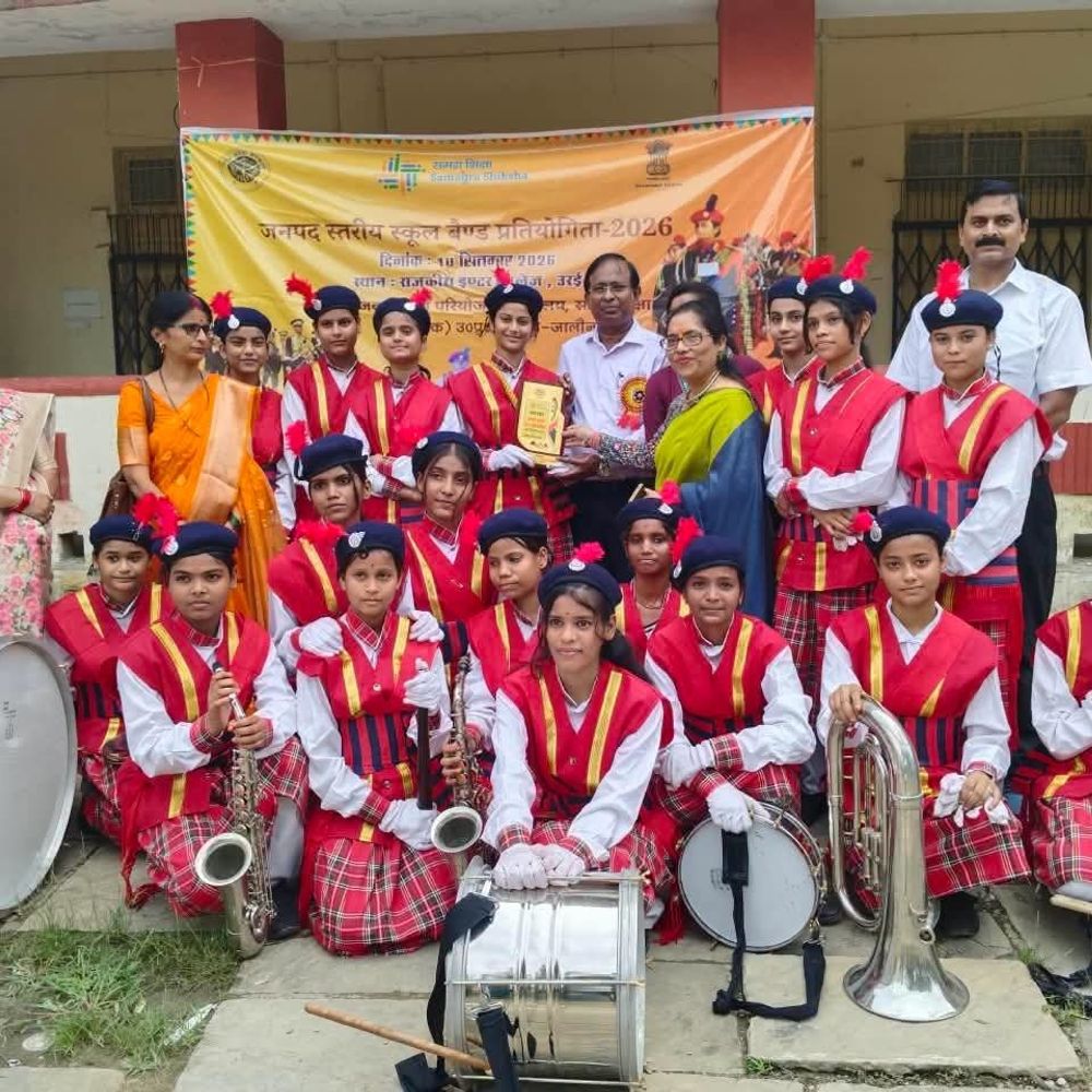 जालौन में जिला स्तरीय बैंड प्रतियोगिता:छात्र-छात्राओं ने दिखाया शानदार तालमेल, दोनों वर्गों में चुने गए विजेता