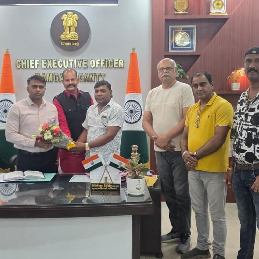 रावण दहन के लिए मैदान उपलब्ध कराने पर सीईओ का जताया आभार
