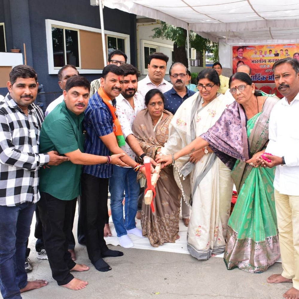 वार्ड 49 में 52 लाख के कार्यों का भूमिपूजन:उज्जैन में 3 क्षेत्रों में बनेगी सीसी रोड और नई पाइपलाइन