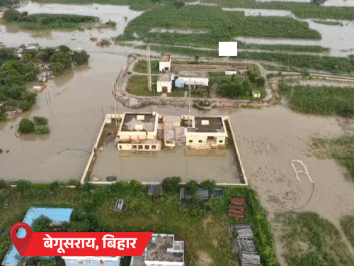 यूपी के लखीमपुर में 7 मकान नदी में बहे:बिहार में 50 लाख आबादी प्रभावित, पंजाब के 18 जिलों में बारिश के आसार