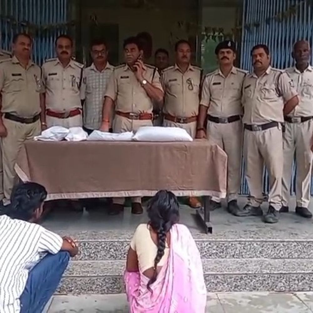 हटा में महिला-पुरुष 4 किलो गांजे के साथ गिरफ्तार:कीमत 60 हजार रुपए; NDPS एक्ट में केस दर्ज