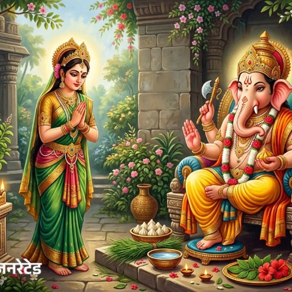 गणेश उत्सव 25 सितंबर तक:गणेश पूजा में दूर्वा, शमी के पत्ते खासतौर पर चढ़ाते हैं, लेकिन क्या आप जानते हैं तुलसी क्यों नहीं चढ़ाते