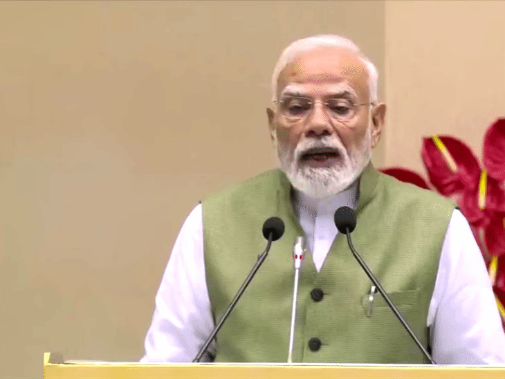 PM बोले- भारत G20 का इकलौता देश:जिसने पेरिस कॉप-21 के कमिटमेंट समय से पूरे किए; 12 साल पहले भारत की सोलर एनर्जी 2 गीगावाट थी