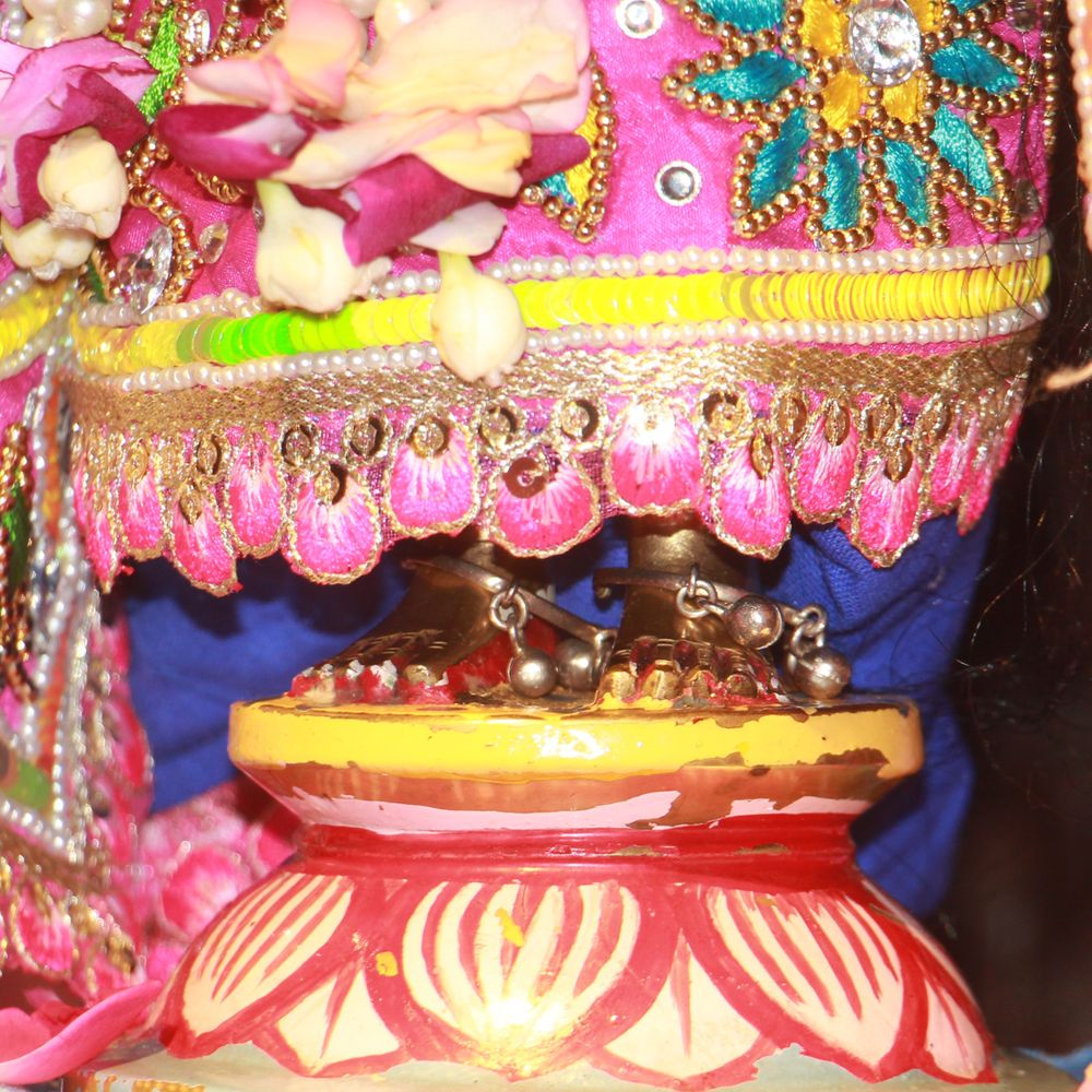 364 दिन के लंबे इंतजार के बाद भक्तों को हुए श्री राधा जी के चरण दर्शन, भावुक हुए