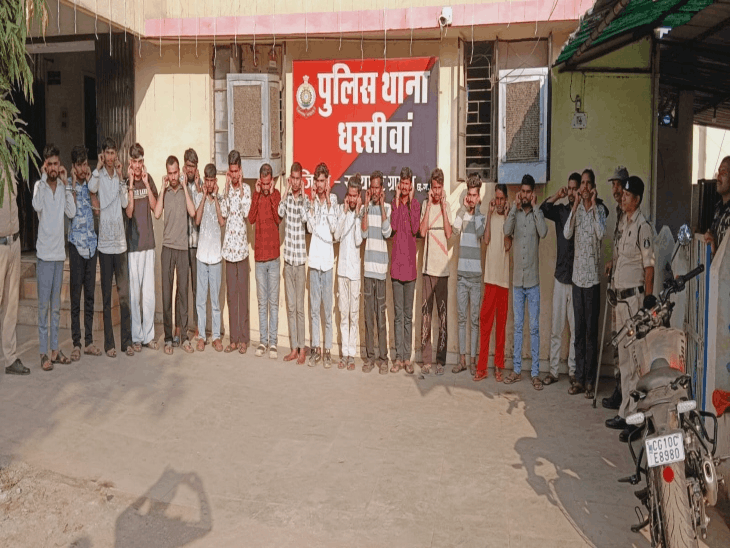 गणेश उत्सव में पुलिस की सख्ती:नॉर्थ जोन में 13 पर कार्रवाई, धरसींवा में 57 जेल भेजे; ड्रोन से भी निगरानी