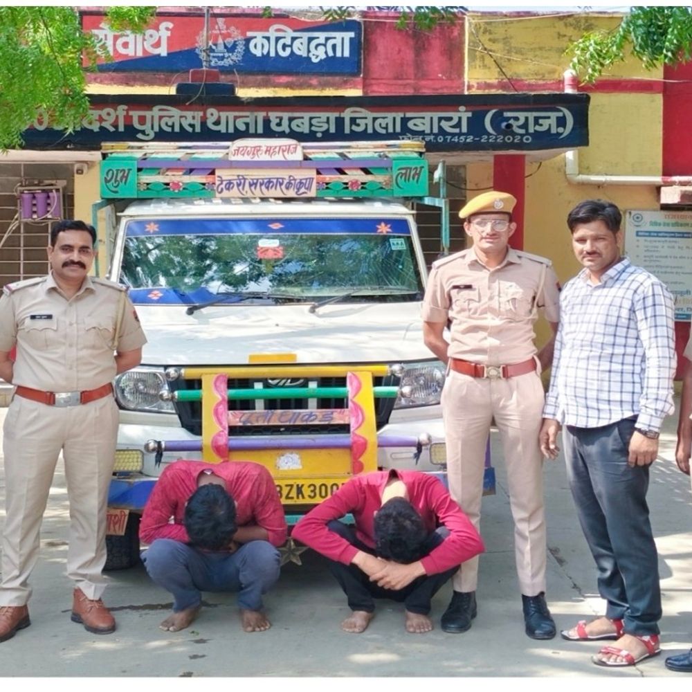 70 कट्टे संदिग्ध डीएपी खाद मामले में 2 आरोपी गिरफ्तार:ऑपरेशन 'धरती पुत्र रक्षक' के तहत की कार्रवाई, कोर्ट ने भेजा जेल