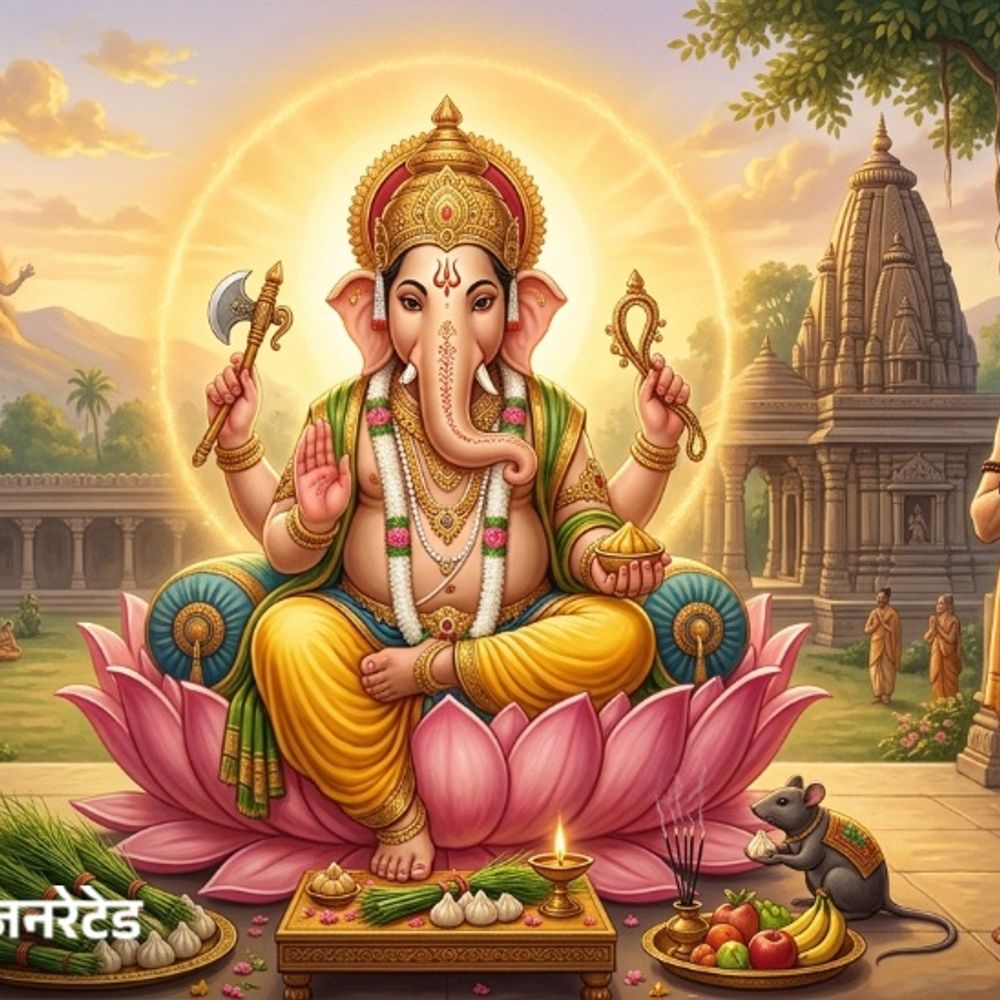 गणेश पूजा में दूर्वा है जरूरी:क्या आप जानते हैं गणेश जी को दूर्वा क्यों चढ़ाते हैं? अनलासुर से जुड़ी है इस परंपरा की कथा