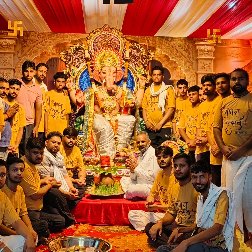 शाहकोट में श्रद्धा के साथ गणेश जी की मूर्ति ब्यास दरिया में विसर्जित
