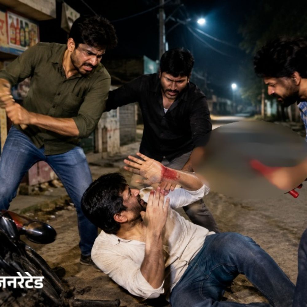पठानकोट में दुकानदार का रास्ता रोककर लाठी-कटर से हमला:पुरानी रंजिश के चलते दिया वारदात को अंजाम, 3 युवकों पर केस दर्ज