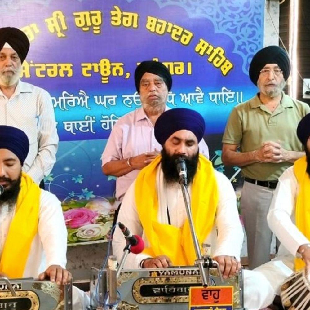 गुरुद्वारा श्री गुरु तेग बहादुर साहिब सेंट्रल टाउन में गुरमत समागम करवाया