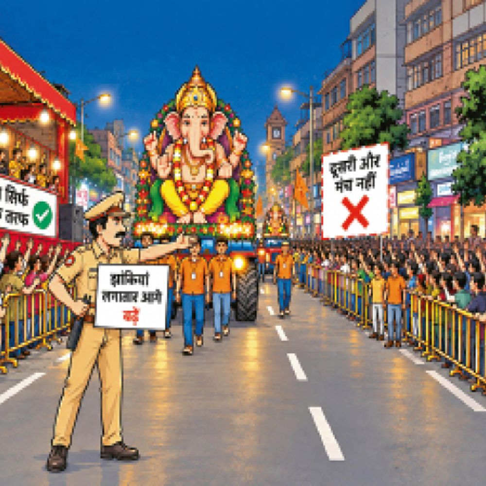 सड़क के एक ओर लगेंगे मंच, दूसरी ओर से चलेंगी-झांकियां:सदरबाजार की संकरी सड़क के कारण रूट बदलने का भी प्रस्ताव