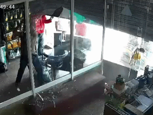 अमृतसर-कृषि स्टोर में 3 हथियारबंद युवकों ने की तोड़फोड़, CCTV:बेसबॉल-हथियारों से किया हमला, लैपटॉप ले गए; पुलिस बोली-रंजिश का मामला