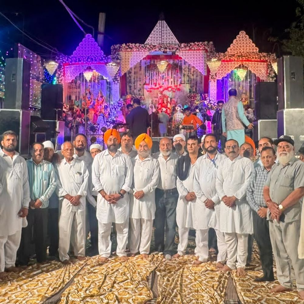 दोआबा खालसा स्कूल मार्केट में करवाया 28वां जागरण, ज्वाला जी से लाई ज्योत का किया स्वागत