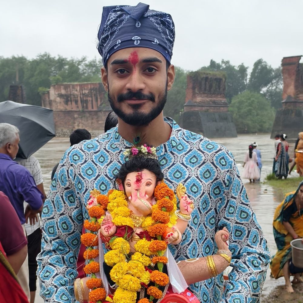 मैहर में बारिश के बीच गणेश प्रतिमा विसर्जन:तमस नदी समेत कई जगह बनाए कुंड; पुलिस-प्रशासन ने संभाली सुरक्षा व्यवस्था