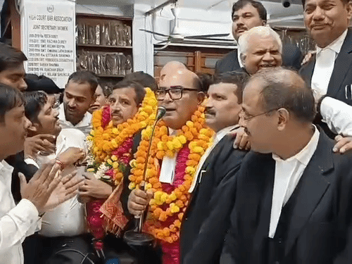 हाईकोर्ट बार एसोसिएशन के पूर्व उपाध्यक्ष राहुल पांडेय का निधन:चुनावी जश्न के दौरान पड़ा दिल का दौरा, हनुमान मंदिर के पास अचानक बिगड़ी तबीयत