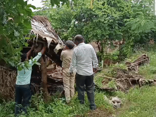 बांका-मंदार पर्वत छेड़खानी केस में प्रशासन का बड़ा एक्शन:आरोपियों के घर के पास सरकारी जमीन से अतिक्रमण हटाया, 'एक्स'-'मेटा' को भेजा नोटिस