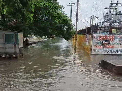 लखनऊ में 24-घंटे में 135 मिमी बारिश, 38 पेड़ गिरे:पावर हाउसों में ब्लास्ट-फॉल्ट से गांवों में बत्ती गुल; कई घर भरभराए, 1 की मौत