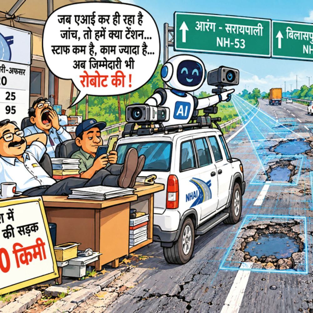 पहली बार AI से हाईवे की जांच:600 किमी सड़क की खामियां होंगी डिजिटल रिकॉर्ड; 10 दिन में रिपोर्ट