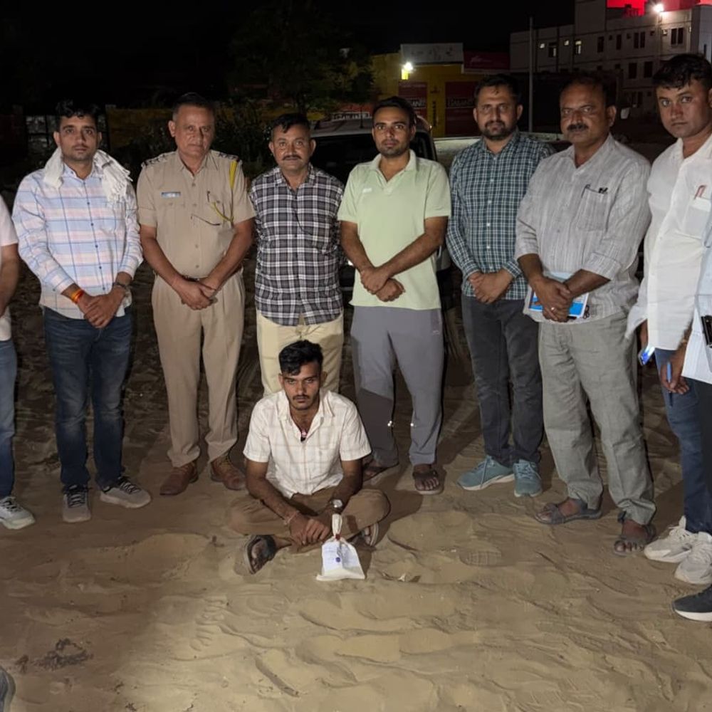 जालोर की ANTF टीम ने सांचौर में पकड़ा ड्रग सप्लायर:धोरीमन्ना पुलिस के साथ मिलकर की कार्रवाई, सप्लाई नेटवर्क की जांच शुरू