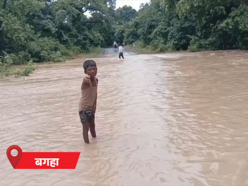 नेपाल में बारिश से बिहार में बाढ़ का खतरा:कोसी-गंडक उफान पर, 17 जिलों में 500 घर डूबे; पटना में 3 दिन बाद निकली धूप
