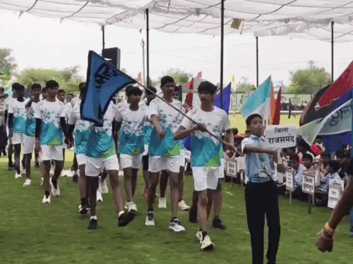 70वां स्टेट लेवल हैंडबॉल टूर्नामेंट में सीकर जीता:उद्घाटन मैच में पाली को 25-10 से हराया, 41 जिलों के 1600 खिलाड़ी ले रहे हिस्सा