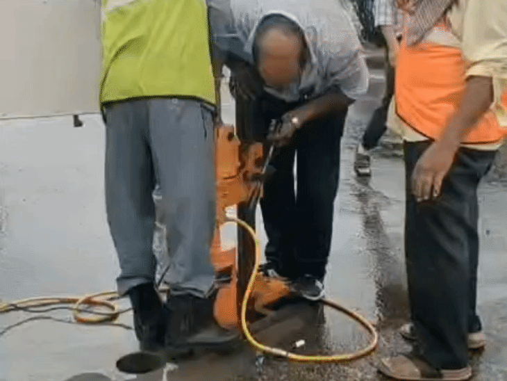 NHAI की 32 KM की सड़क में मिले 28 गड्ढे:DPR में डामर परत 50 MM बताई, जांच में कहीं 25, 26 तो कहीं 40 MM मिली