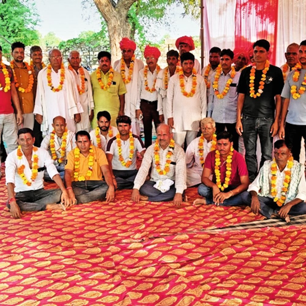गणेशजी मेले के भंडारे में सहयोग करने वाले भामाशाहों का सम्मान