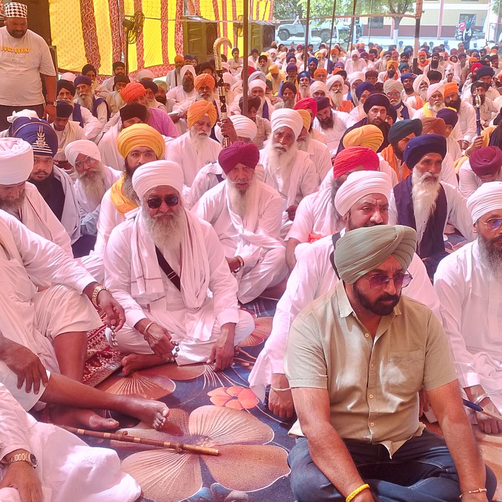 गुरुद्वारा सतलाणी साहिब में बाबा मंगल सिंह जी की 25वीं बरसी मनाई