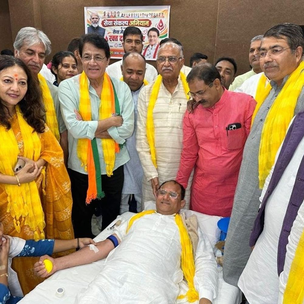 सेवा संकल्प अभियान के तहत आईएमए में लगा महा-रक्तदान शिविर:रक्तदाताओं ने बढ़-चढ़कर किया रक्तदान, लोगों ने लिया सेवा का संकल्प