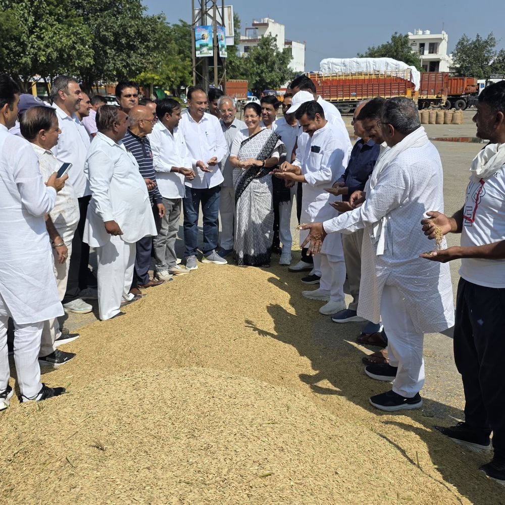 धान खरीद के बीच सोनीपत मंडी पहुंचीं विधायक कृष्णा:फलस बोली प्रक्रिया देखी, किसानों से ली सुविधाओं की जानकारी, बोलीं-किसानों को दिक्कत न हो