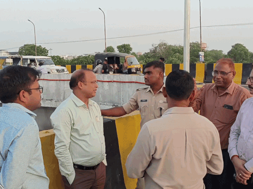 सीकर में कल्याण सर्किल से बनेगा नया फ्लाईओवर:फतेहपुर रोड के ओवरब्रिज से कनेक्ट होगा, कलेक्टर-एसपी ने लिया जायजा