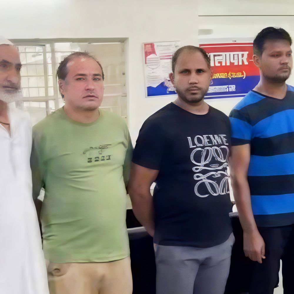 मुजफ्फरनगर के खालापार थाने में 26 हिस्ट्रीशीटरों की ’परेड’:चर्चित हाजी शेर भी लाइन में नजर आए, पुलिस ने अपराध से दूरी बनाने को कहा