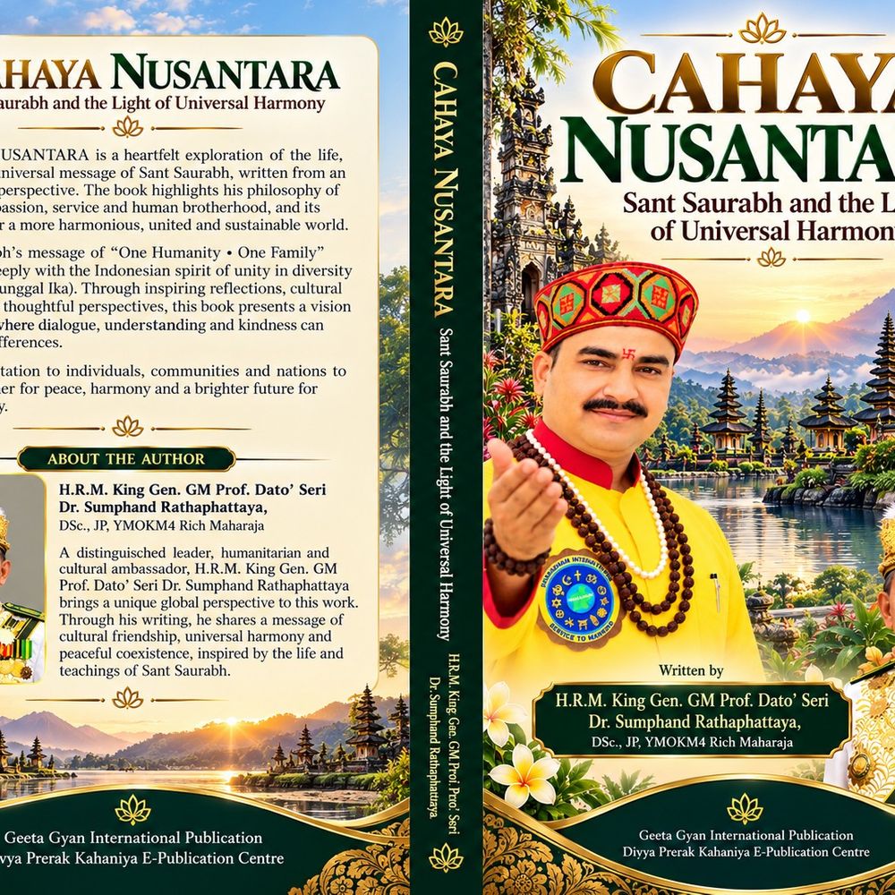 संत सौरभ पर इंडोनेशिया में पुस्तक:‘एक मानवता-एक परिवार’ संदेश पर इंडोनेशिया में प्रकाशित हुई पुस्तक