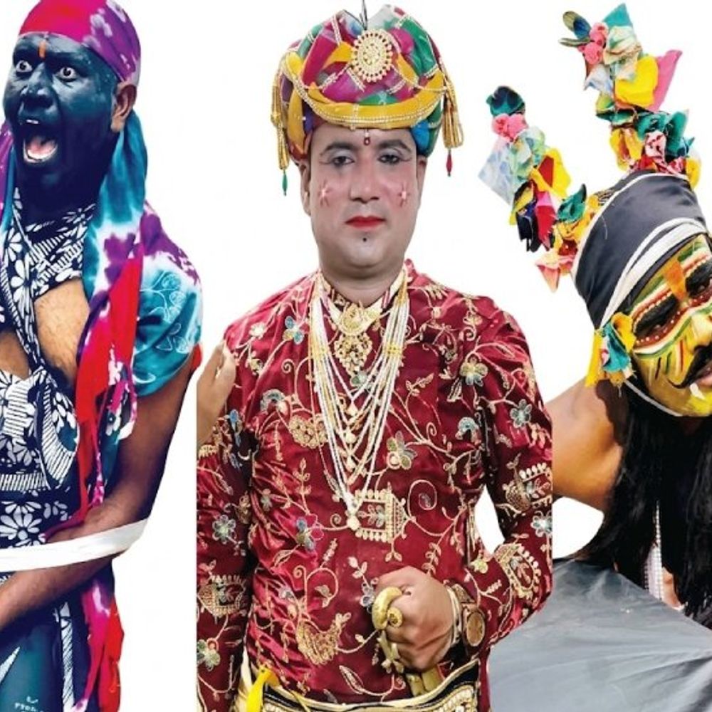 गवरी की आस्था, आदिवासी युवा गांव-गांव कर रहे मंचन:न पद न रसूख का अहंकार... डॉक्टर बने बंजारा, PTI निभा रहे भिंयावड का किरदार