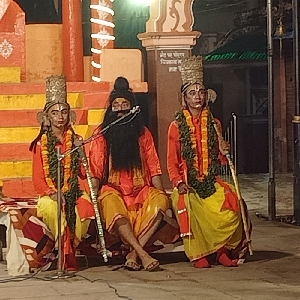 शिवपुर की रामलीला में अहिल्या तारण:श्रीराम के चरण स्पर्श से हुआ अहिल्या का उद्धार, जनकपुर में विश्राम की लीला भी मंचित