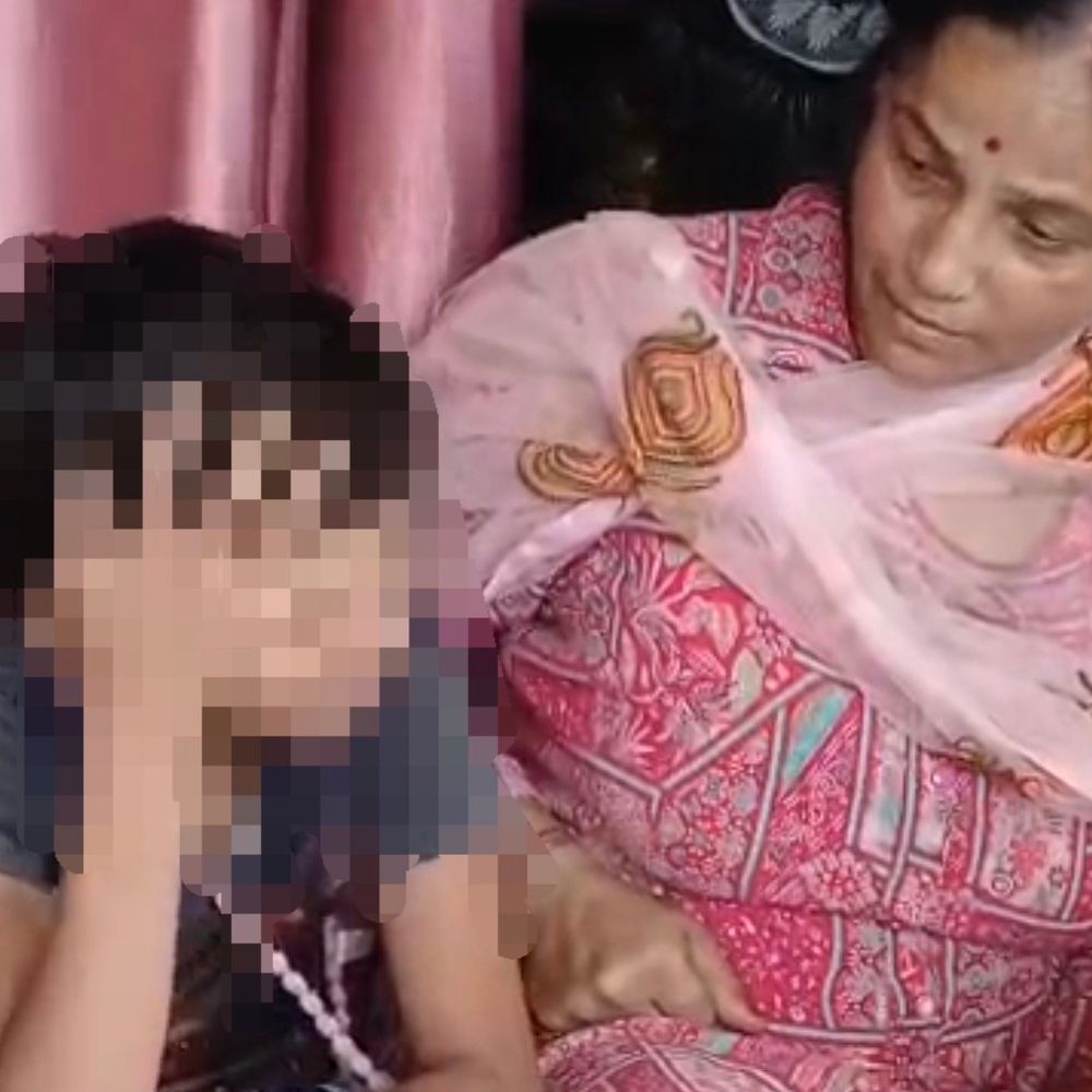 बच्ची बोली- डॉक्टर दंपती ने गर्म चिमटे से जलाया:घर में झाड़ू-पोछा कराते, यूपी से लाए, शहडोल में रोते हुए लोगों के पास पहुंची