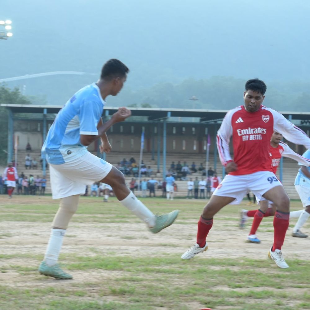 नगरनार ने किरंदुल को 3-1 से हराकर जीता खिताब:रोमांचक रहा NMDC अंतर परियोजना फुटबॉल टूर्नामेंट का फाइनल मुकाबला, उमेश बने प्लेयर ऑफ द टूर्नामेंट