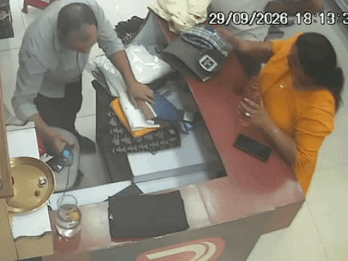 फर्जी स्क्रीनशॉट दिखाकर कपल ने तीन दुकानों से सामान उड़ाया:CCTV आया सामने ओल्ड फरीदाबाद, सेक्टर-37 और सेक्टर-23 में 25 हजार की ठगी