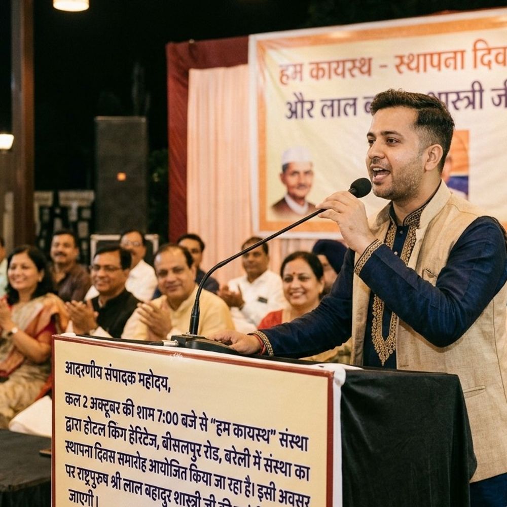 कायस्थ संस्था का स्थापना दिवस:शास्त्री जयंती पर जुटेंगे कायस्थ परिवार और शहर के गणमान्य