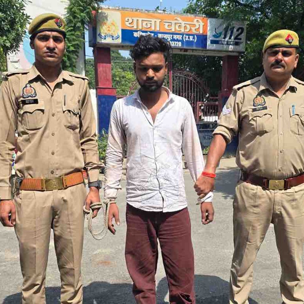 कानपुर में स्क्रैप गोदाम से लाखों की चोरी, एक अरेस्ट:आरोपी बोल- हिस्से के 50 हजार में से 41 हजार अय्याशी में उड़ाए