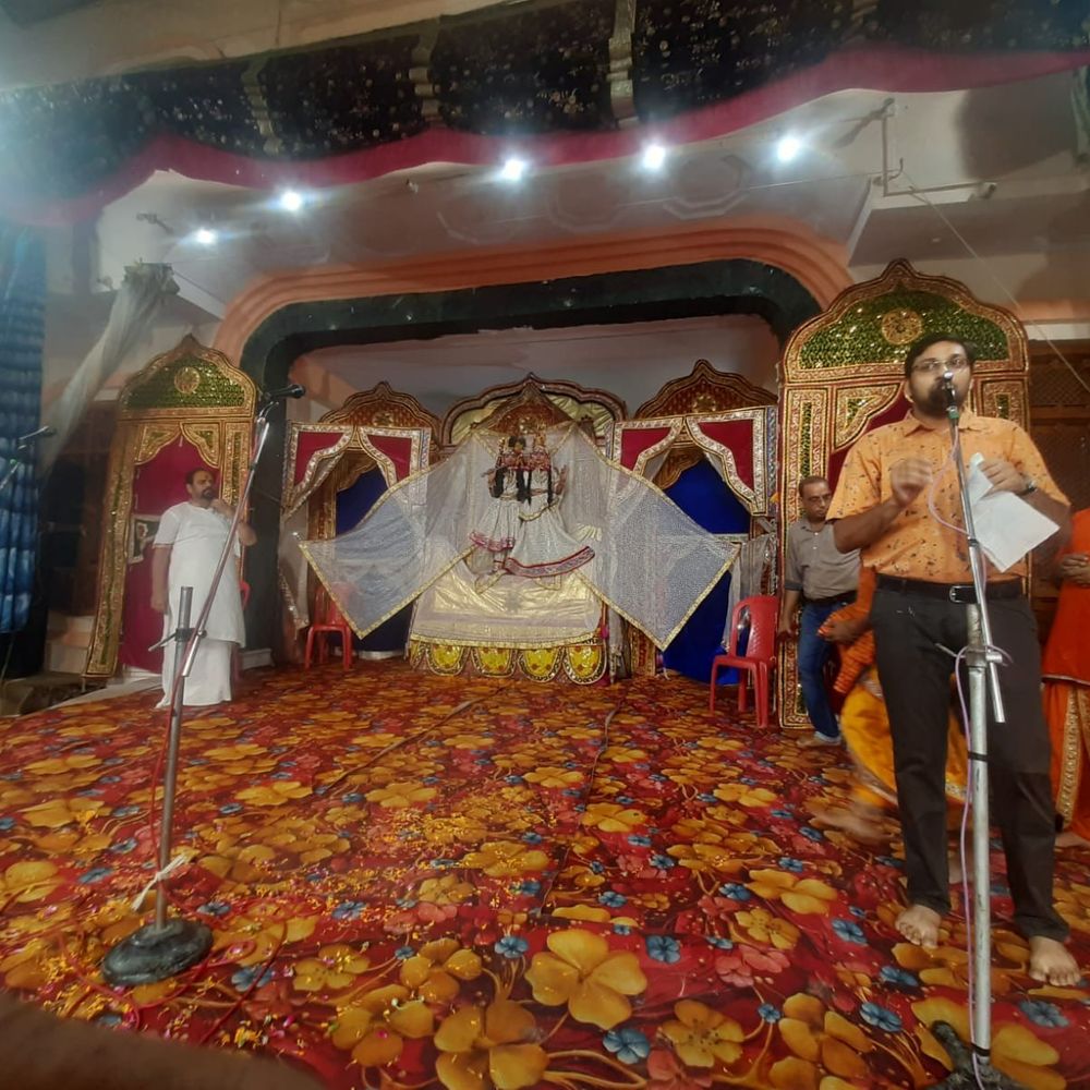 बलदाऊ जन्मोत्सव पर सजी रासलीला:अनूपशहर में प्रह्लाद लीला और नृसिंह अवतार का हुआ मंचन
