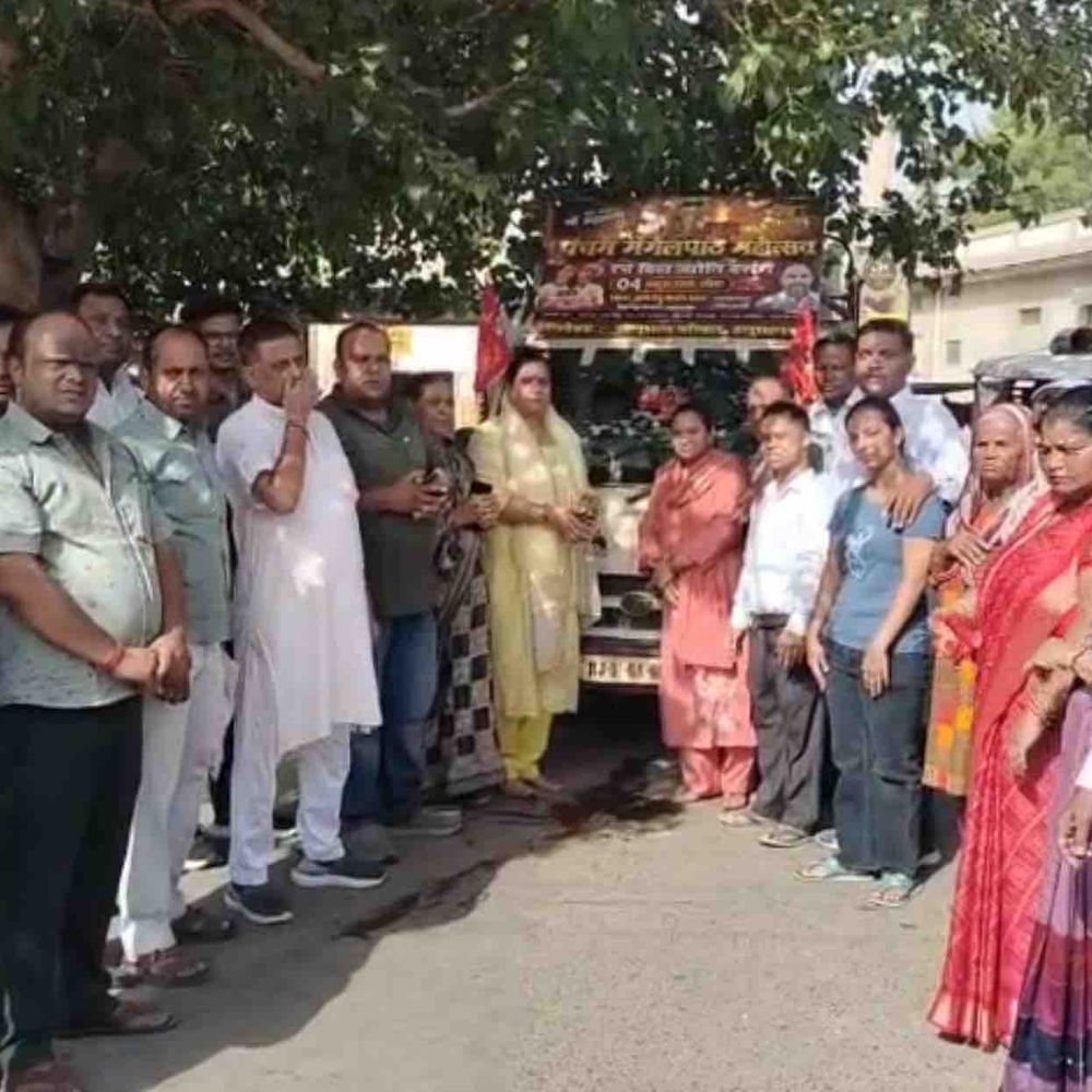 मां ब्रह्माणी का मंगलपाठ महोत्सव 4 से, प्रचार रथ रवाना:पल्लू धाम से आएगी अखंड ज्योत, दिव्य ज्योति दर्शन के साथ होगा महाप्रसाद वितरण