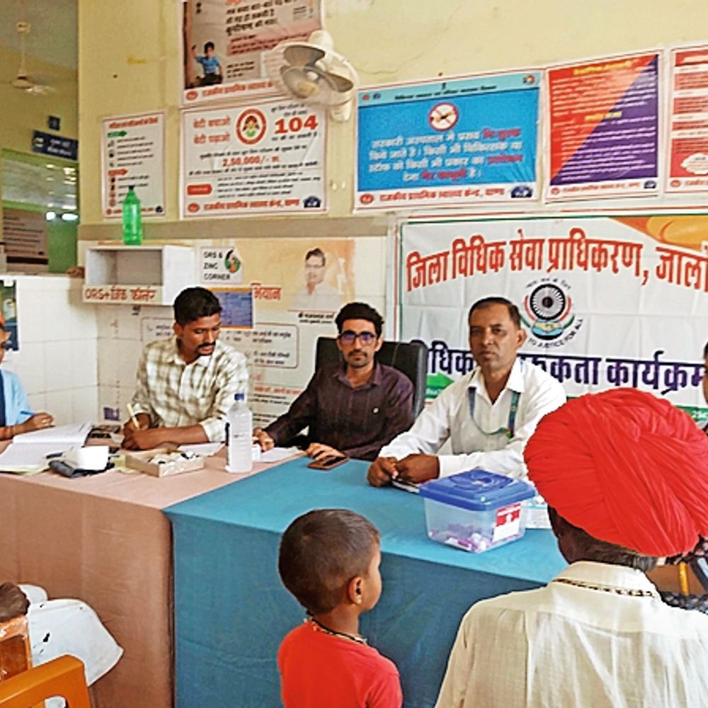 घाणा पीएचसी में स्वास्थ्य व विधिक शिविर लगा