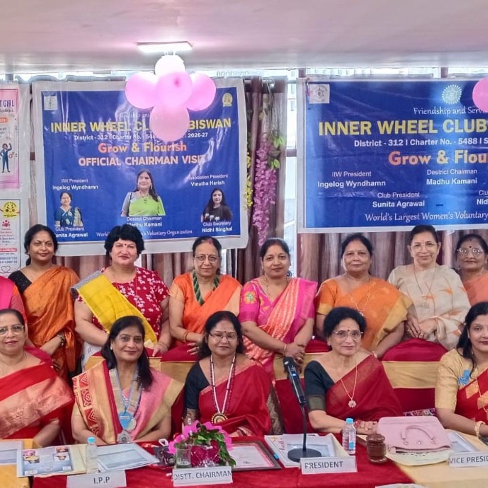 सीतापुर में इनर व्हील क्लब का विजिट:डिस्ट्रिक्ट चेयरमैन मधु कमानी के विजिट से क्लब सदस्यों में बढ़ा उत्साह