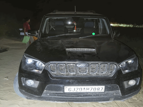 स्कार्पियो की सीटों में छिपाकर रखा था 1.80 क्विंटल डोडा-पोस्त:पुलिस ने पीछा कर पकड़ा; 2 आरोपी गिरफ्तार, 2 मैगजीन और 8 जिंदा कारतूस जब्त
