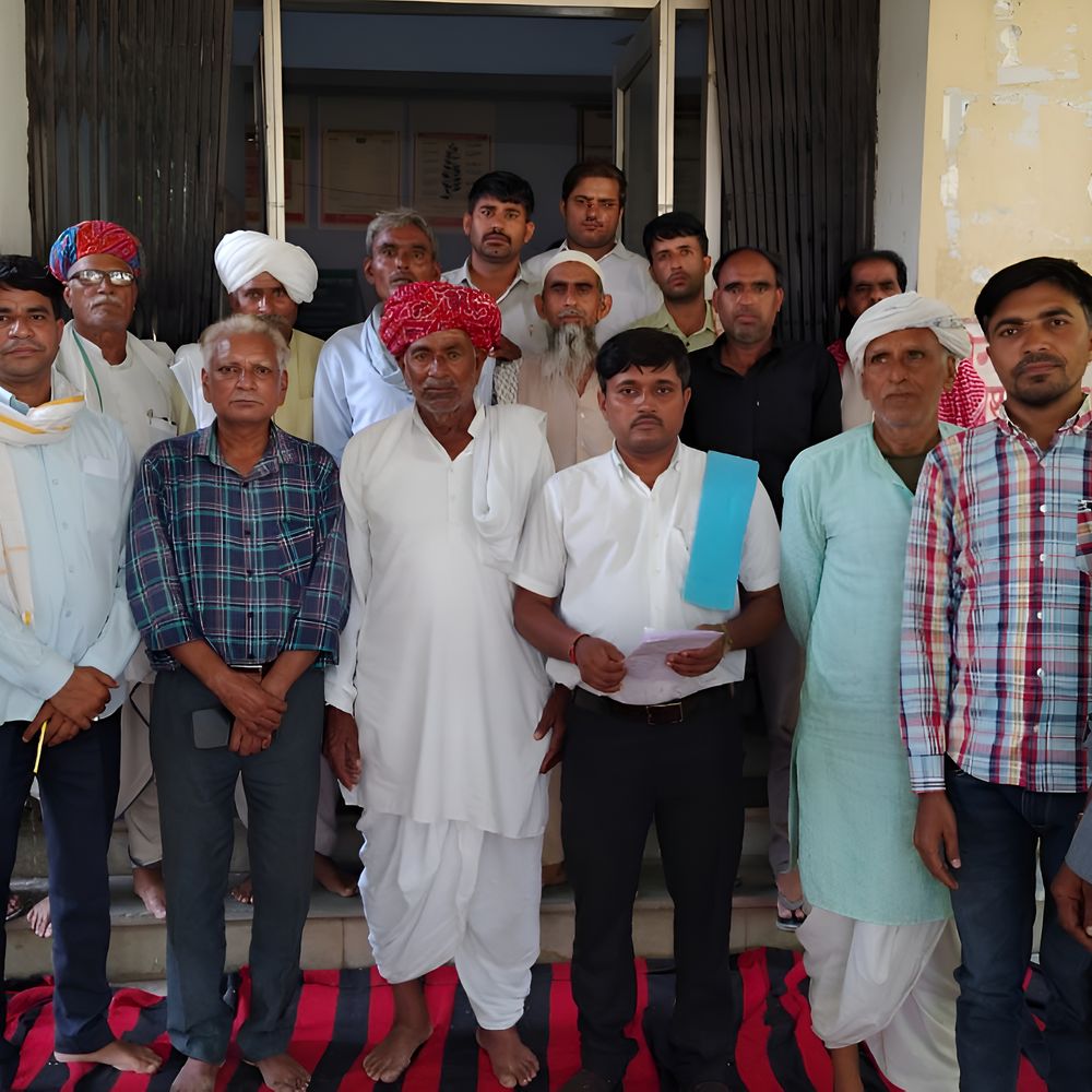 खाद की किल्लत का विरोध, भूप्रेमी किसान संघर्ष मंच ने दिया धरना