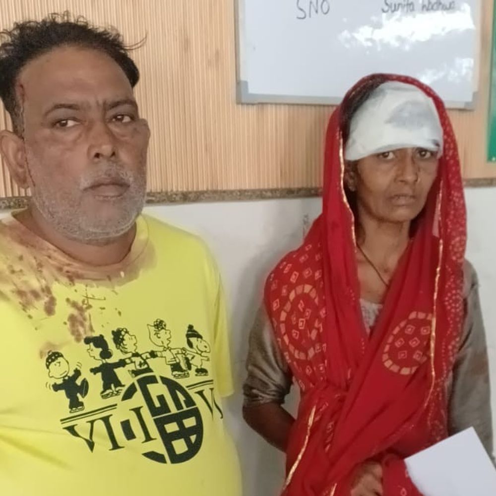 पानीपत: घर में घुसकर दंपती पर ईंटों से हमला:गली में ईंट रखने को लेकर विवाद, रात हुई कहासुनी, सुबह खूनी संघर्ष