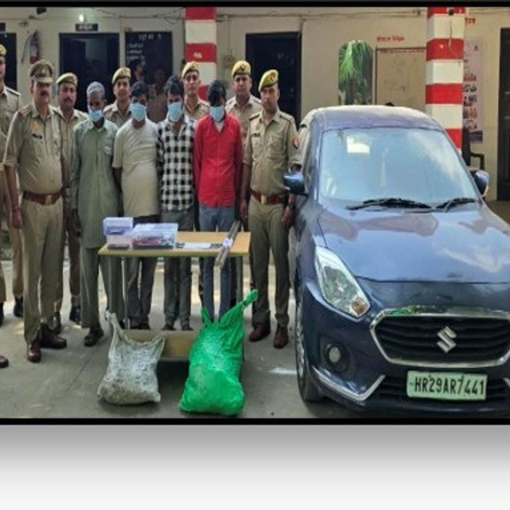 ट्रांसफार्मर और ट्यूबवेलों से कॉपर तार चोरी करने 4 गिरफ्तार:बिजनौर में 57 किलो कॉपर तार और चोरी के औजार बरामद; 2 आरोपी फरार