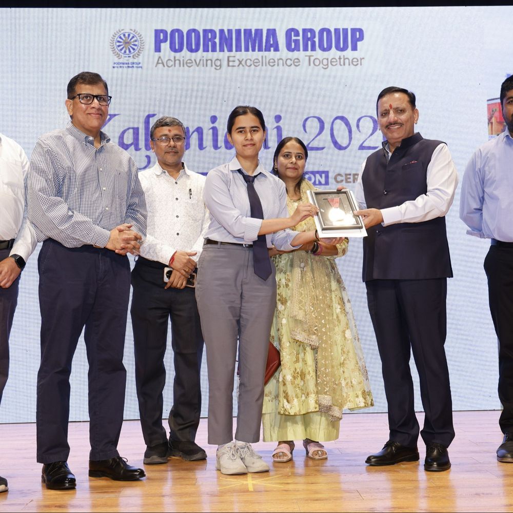 पूर्णिमा ग्रुप के वार्षिक पुरस्कार समारोह ‘कलानिधि-2026’ में किया सम्मानित:विभिन्न श्रेणियों में टैलेंटेड स्टूडेंट्स को दिए गए गोल्ड, सिल्वर मेडल और पुरस्कार